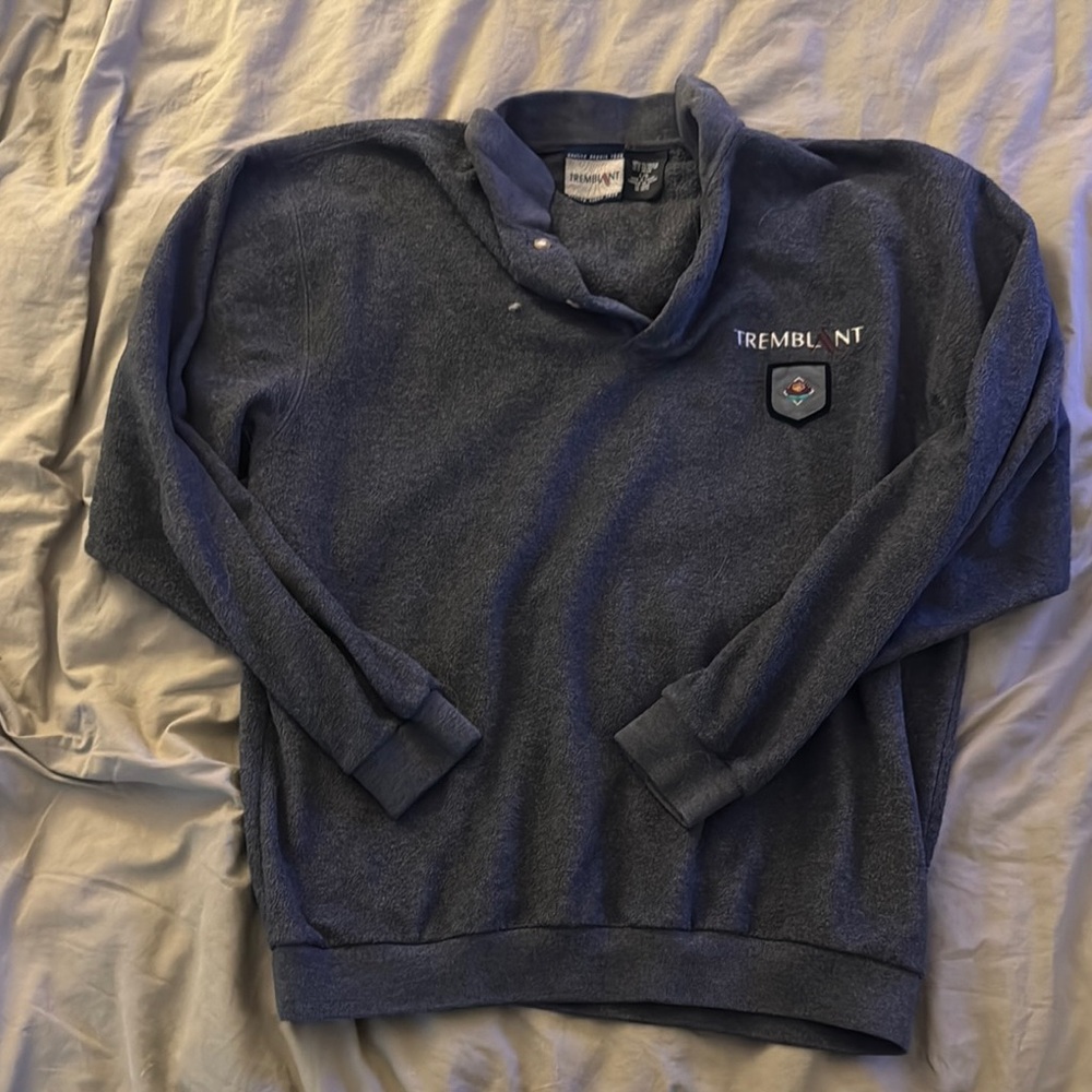Classic Blue Turtleneck Sweater with Soft Knit